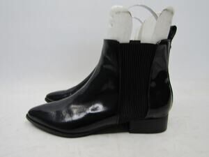 DKNY Womens Size 6.5 Black Leather Zip Ankle Fashion Boots Bootie